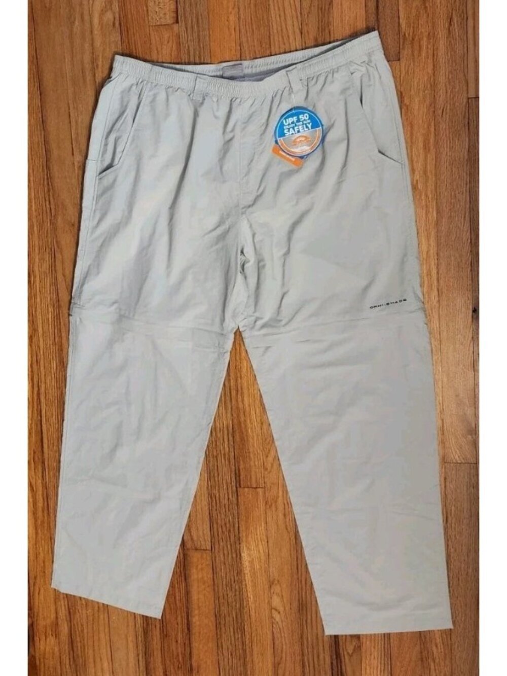 NEW Columbia Convertible Pants SHORTS ZIP OFF Omni Shade XXL NWT 2XL 32" Inseam